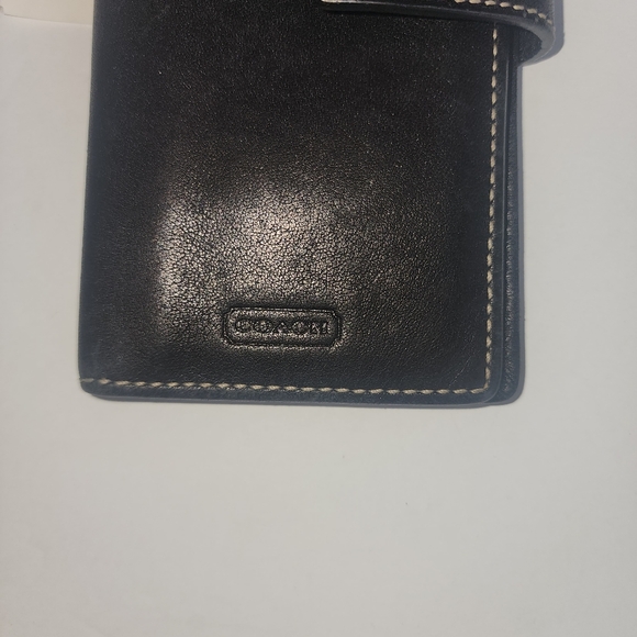 Coach Black Leather Card Wallet - Picture 4 of 5